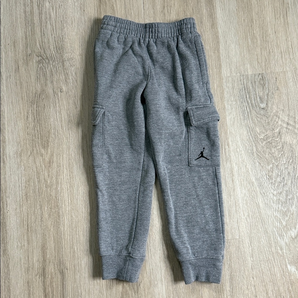 Gray Jogger Pants with Logo